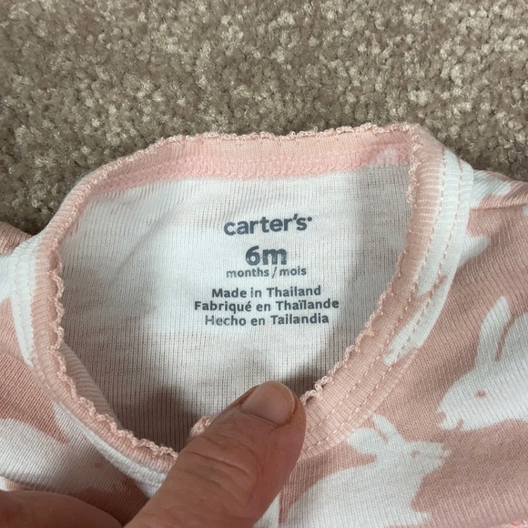 Carters 6m cotton footless bunny sleeper - Picture 4 of 5